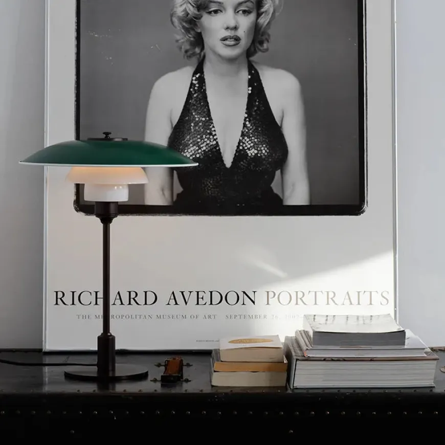 PH 3½-2½ bordlampe, hvid af Poul Henningsen