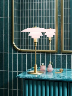 PH 3/2 Bordlampe, messing metalliseret fra Louis Poulsen