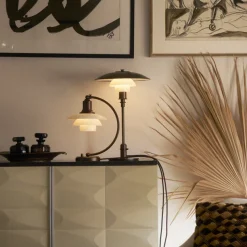 PH 3/2 Bordlampe, messing metalliseret fra Louis Poulsen
