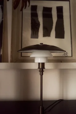 PH 3/2 Bordlampe, sort metalliseret fra Louis Poulsen
