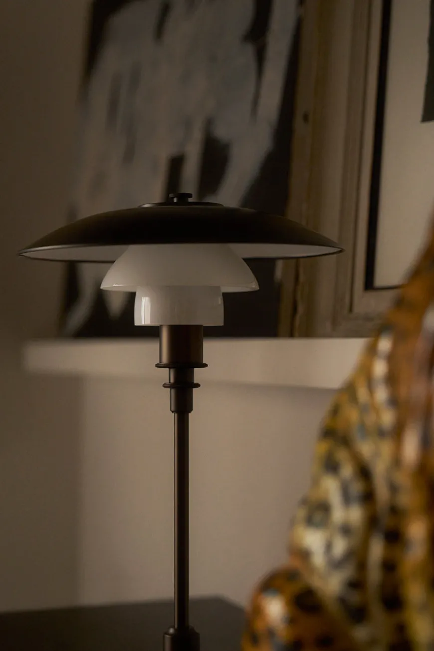 PH 3/2 Bordlampe, sort metalliseret fra Louis Poulsen