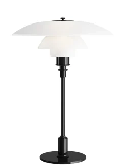 PH 3½-2½ Glas Bordlampe, messing metalliseret fra Louis Poulsen