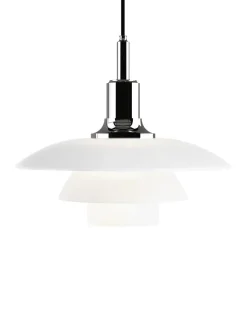 PH 3½-3 Glas Pendel, messing metalliseret fra Louis Poulsen