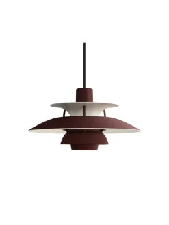 PH 5 Mini Pendant, Monochrome Burgundy af Poul Henningsen