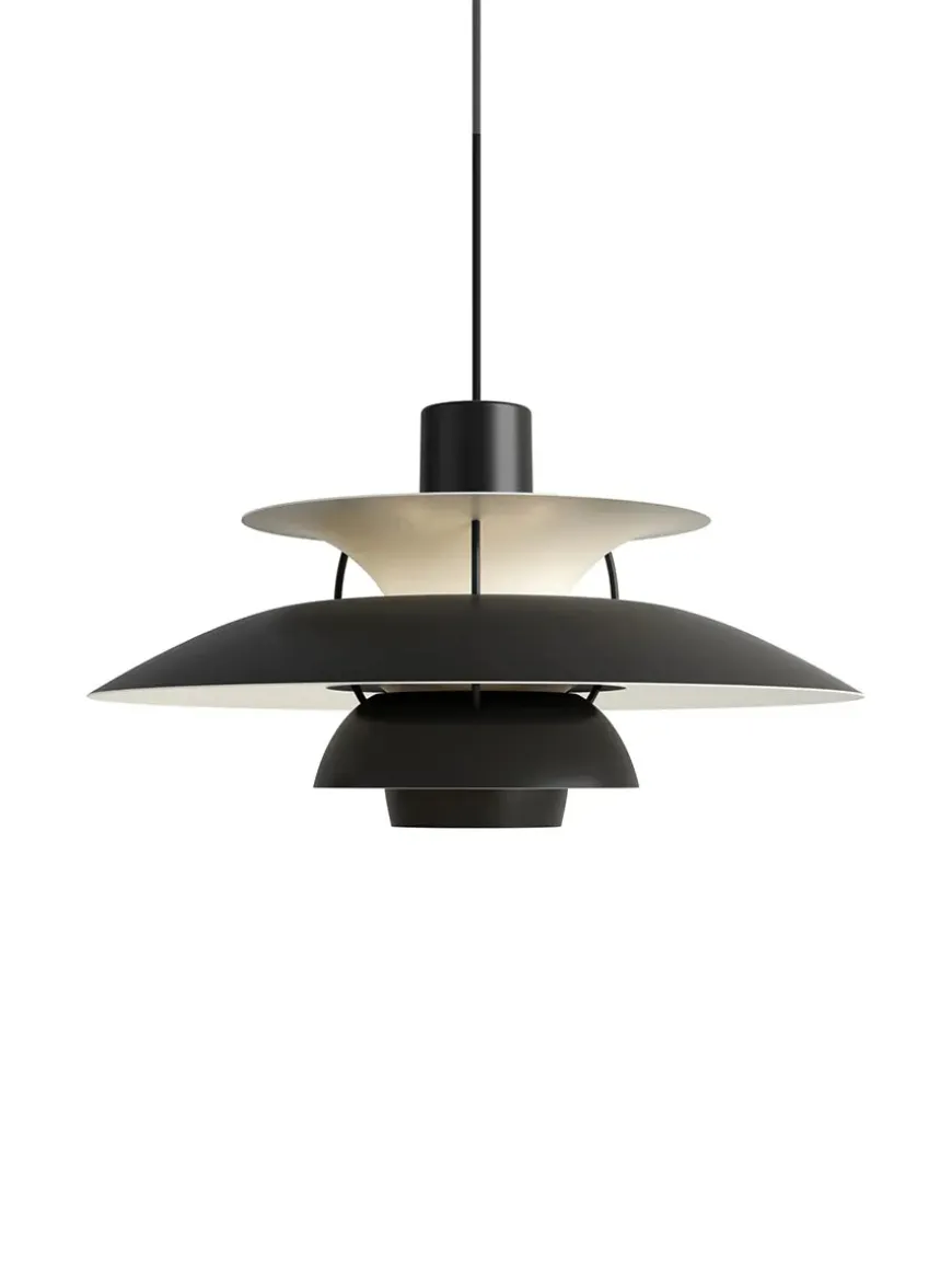 PH 5 Pendant, Monochrome Burgundy af Poul Henningsen