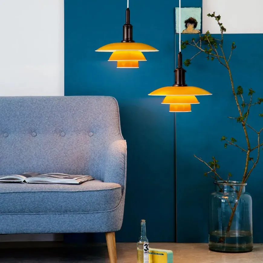 PH 3½-3 Pendel, rød af Poul Henningsen