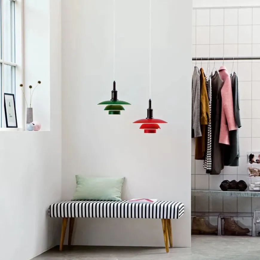 PH 3½-3 Pendel, rød af Poul Henningsen