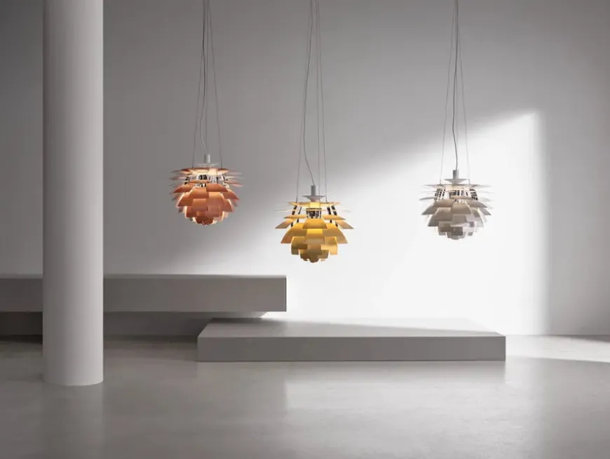 PH Artichoke Dusty Blue/Chrome fra Louis Poulsen