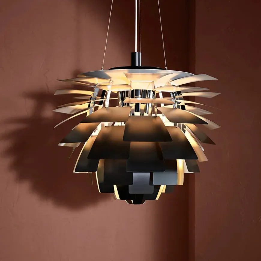 PH Artichoke i Rustfrit Stål, børstet fra Louis Poulsen