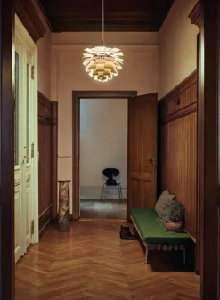 PH Artichoke i Sandblæst Glas fra Louis Poulsen