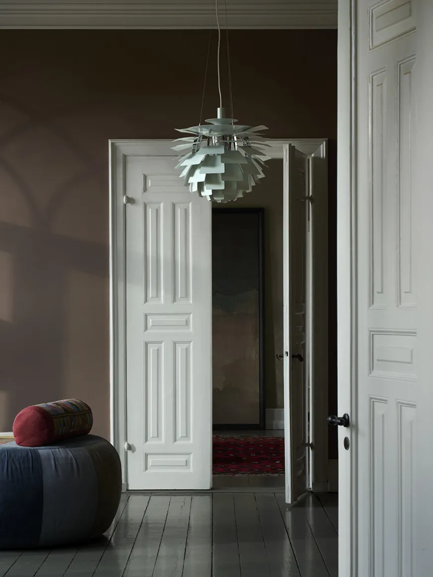 PH Artichoke i Sandblæst Glas fra Louis Poulsen