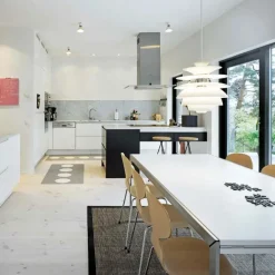 PH Snowball, dusty green/chrome af Poul Henningsen