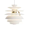 PH Snowball, soft white/brass af Poul Henningsen