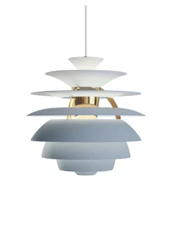 PH Snowball, soft white/chrome af Poul Henningsen
