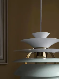 PH Snowball, soft white/chrome af Poul Henningsen