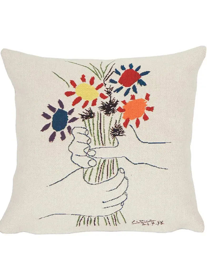 Picasso Fleurs Et Mains pude fra Poulin Design