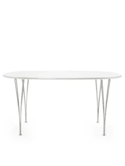 Piet Hein B612 Bord, hvid laminat fra Fritz Hansen