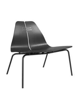 PK23 Lounge Chair, black/black af Poul Kjærholm