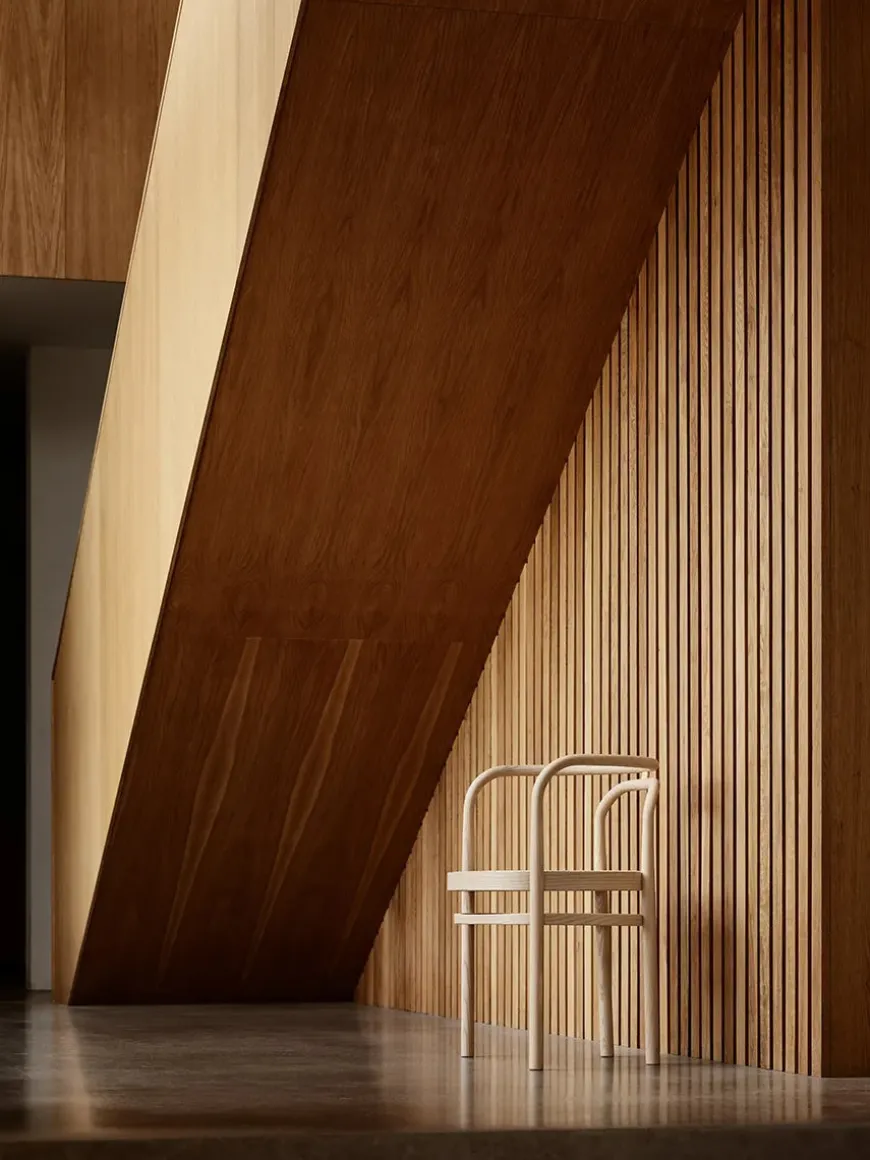 PK15 Stol, sortfarvet ask af Poul Kjærholm