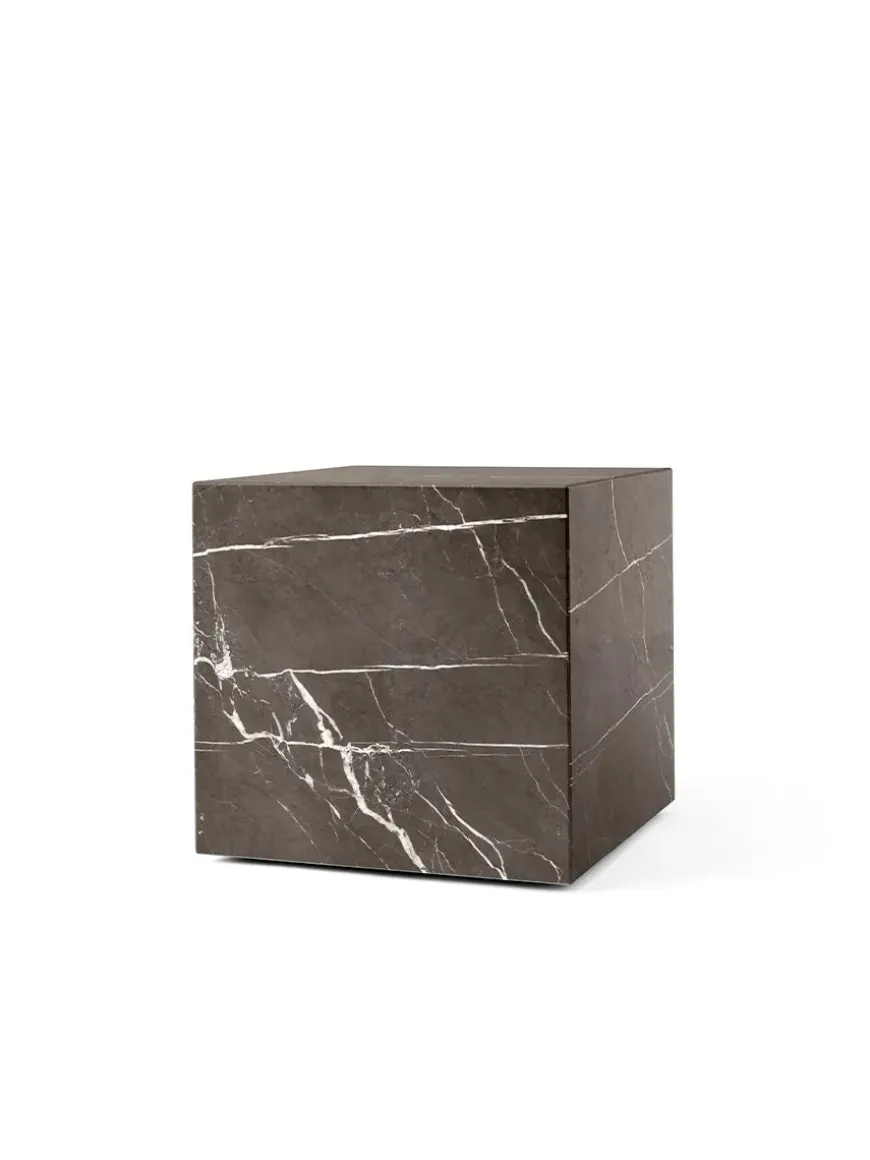 Plinth Cubic, grey galaxy marble fra Audo Copenhagen