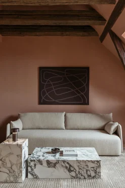 Plinth Low, grey galaxy marble fra Audo Copenhagen