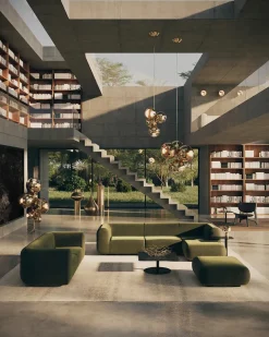 Plump Sofa m. Chaiselong, elle 0200 fra Tom Dixon