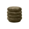 Pouf Round, faded velvet fra Ferm living
