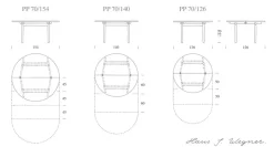 PP70/140 Spisebord af Hans J. Wegner