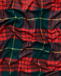 Queen blanket - Field yellow tartan fra Magniberg