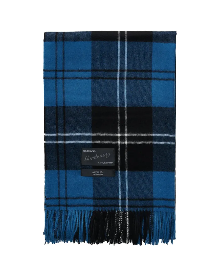 Queen blanket - Field yellow tartan fra Magniberg