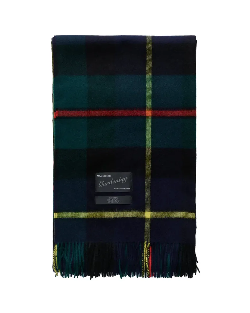 Queen blanket - Lipstick red tartan fra Magniberg