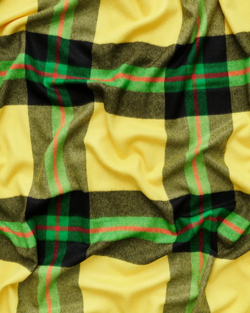 Queen blanket - Lipstick red tartan fra Magniberg