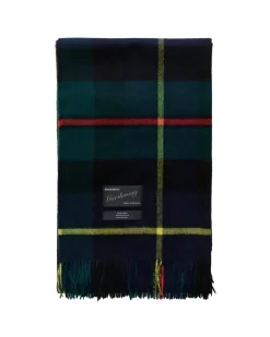 Queen blanket - Volvo blue tartan fra Magniberg