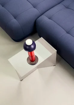 Quilton 2,5 pers. Sofa, Flamiber Cream A5, højre fra Hay