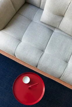 Quilton 2,5 pers. Sofa, Flamiber Cream A5, højre fra Hay