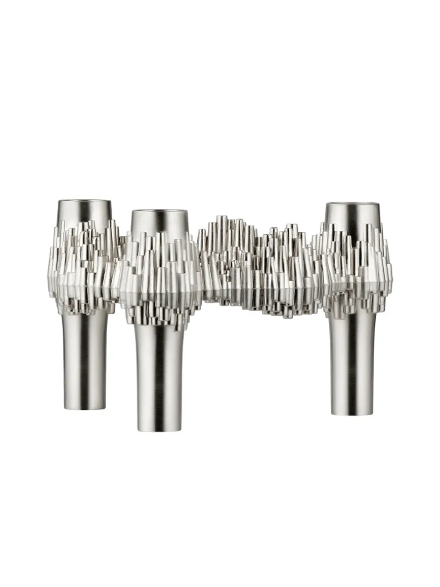 Quist Lysestage, børstet krom fra STOFF Nagel