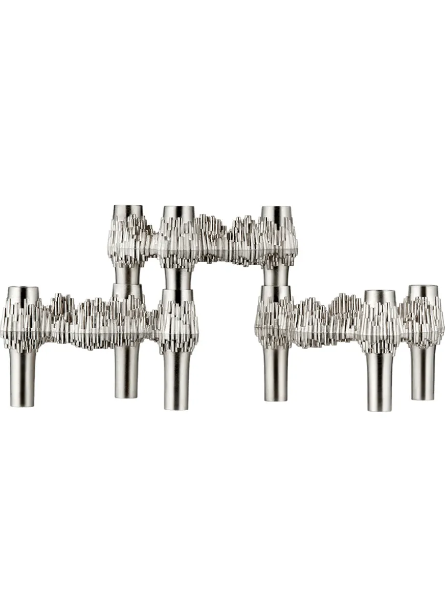 Quist Lysestage, børstet krom fra STOFF Nagel