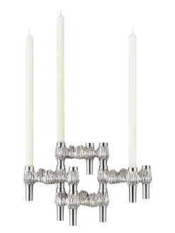 Quist Lysestage, børstet krom fra STOFF Nagel