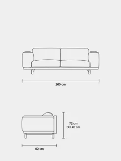 Rest 3 pers. sofa fra Muuto