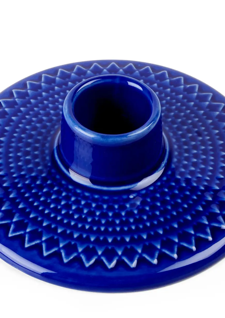 Rhombe Kronelysestage fra Lyngby Porcelæn