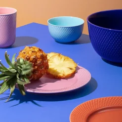 Rhombe krus, blå fra Lyngby Porcelæn