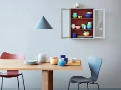 Rhombe krus, blå fra Lyngby Porcelæn