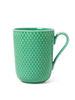 Rhombe krus m. hank, blå fra Lyngby Porcelæn