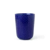 Rhombe krus, mørk blå fra Lyngby Porcelæn