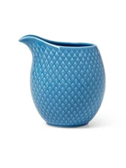 Rhombe mælkekande, blå fra Lyngby Porcelæn