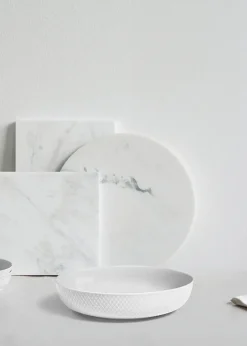 Rhombe serveringsskål, grøn fra Lyngby Porcelæn