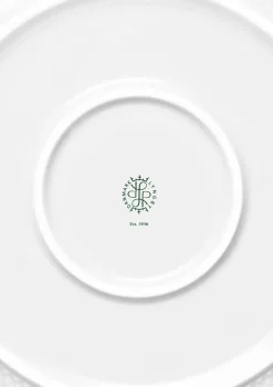 Rhombe serveringsskål, grøn fra Lyngby Porcelæn