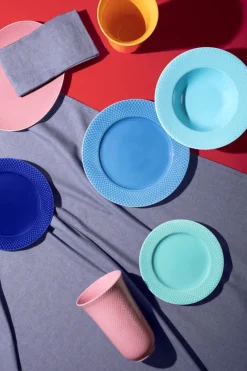 Rhombe tallerken, sand Ø27 cm fra Lyngby Porcelæn