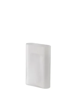 Ridge Vase, taupe frosted glass fra Muuto