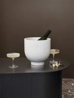 Ripple Champagne Saucers Frosted, sæt á 2 fra Ferm Living